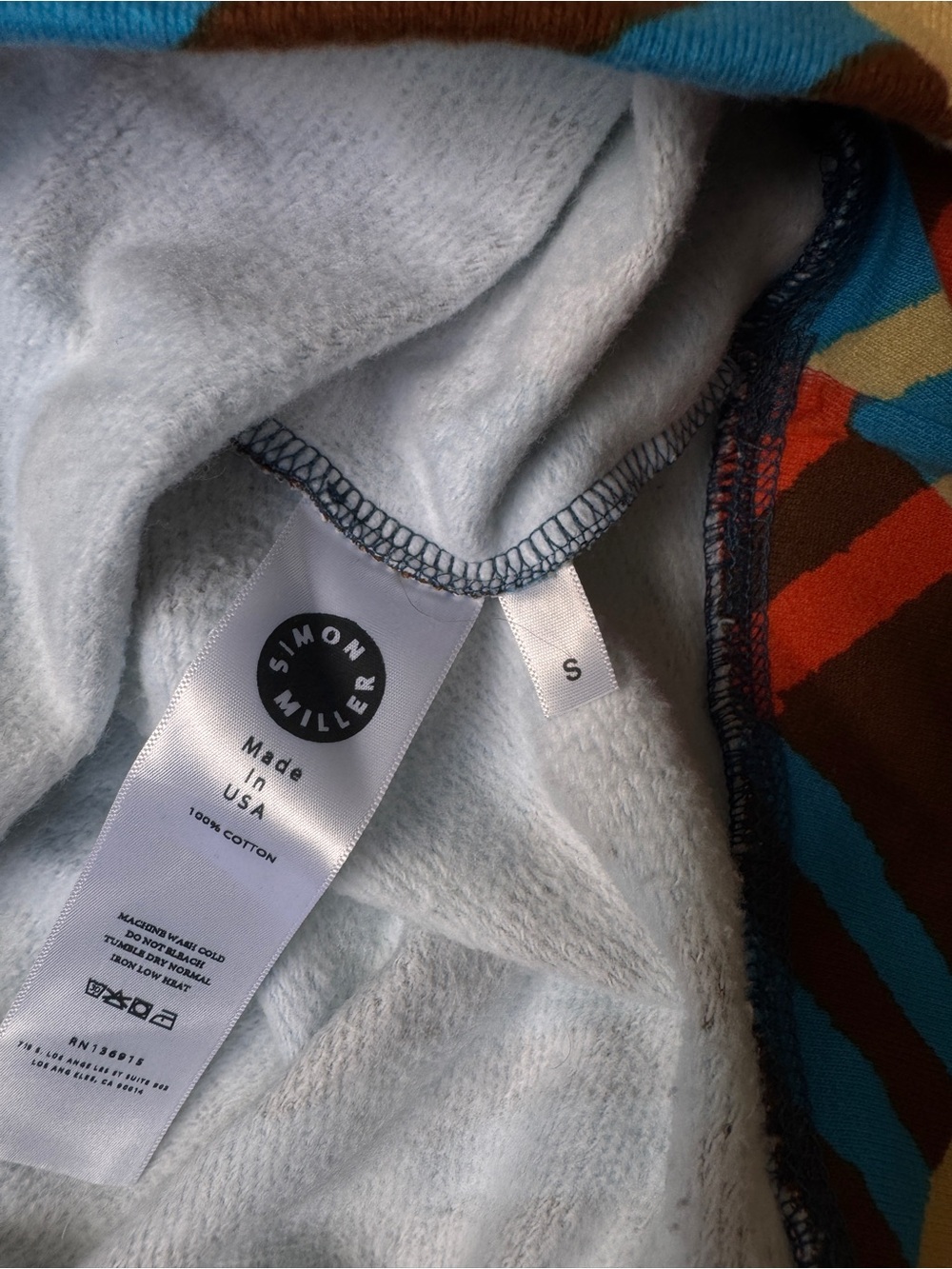 Simon Miller Plaid Fleece Sweatshirt & Jogger Set Sz S - Picture 5 of 5